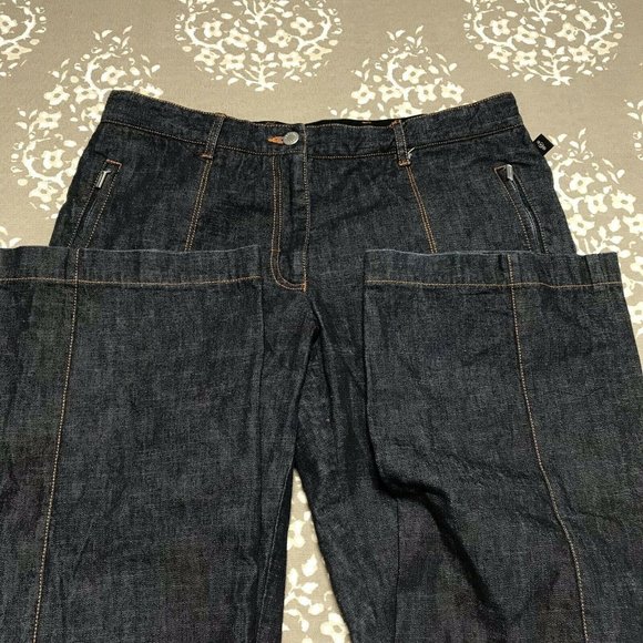 Cerruti 1881 Darkwash Jeans 33x33.5 Zipper Pockets - Picture 9 of 12